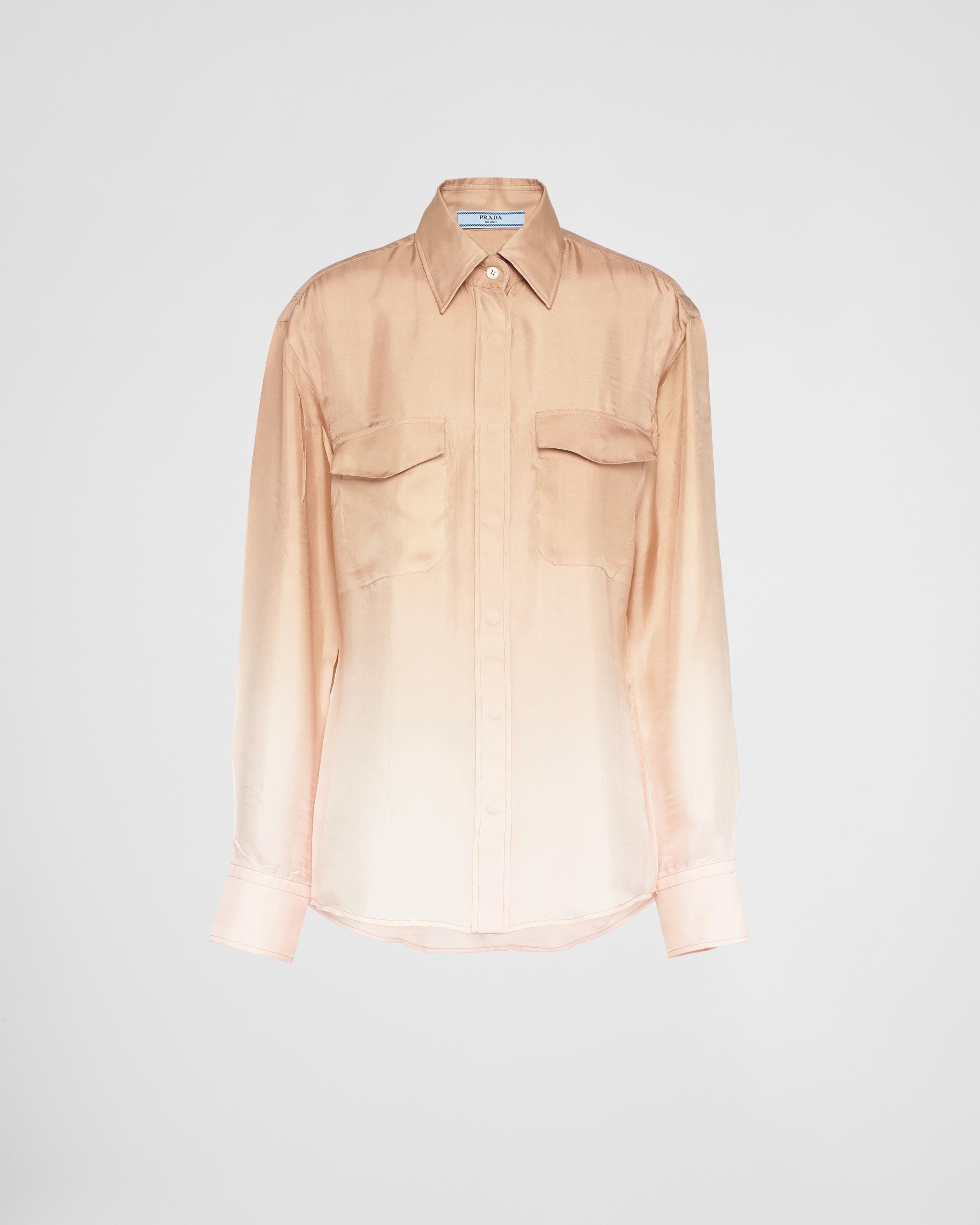 Printed gradient twill shirt Product Image