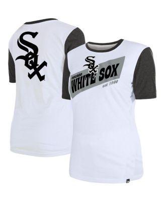 Womens New Era White Chicago White Sox Colorblock T-shirt Product Image