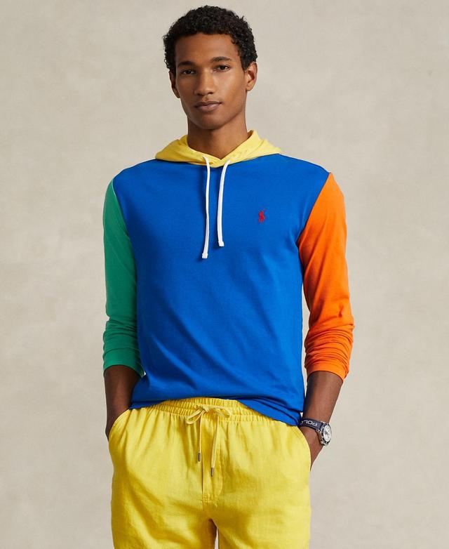 Polo Ralph Lauren Mens Color-Blocked Jersey Hooded T-Shirt Product Image