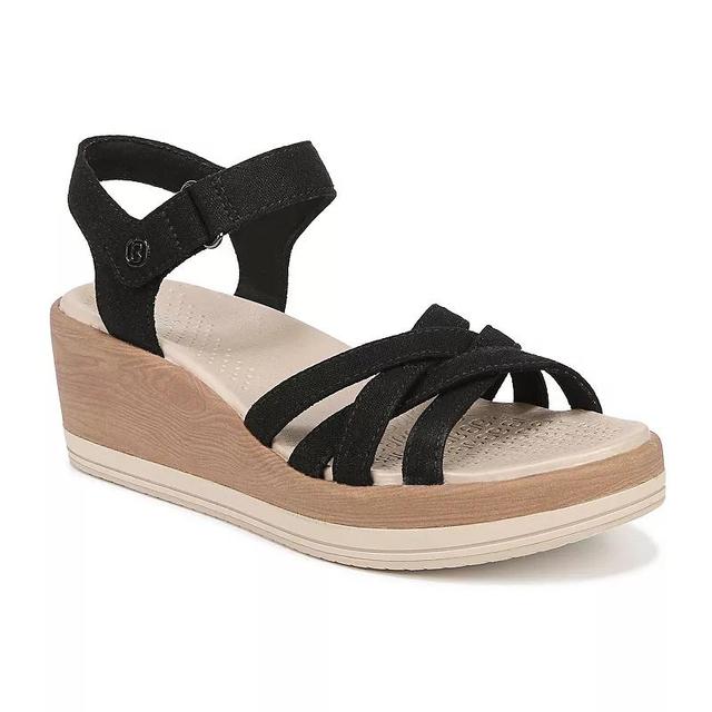 Bzees Rhythm Wedge Strappy Sandals Fabric) Women's Sandals Product Image