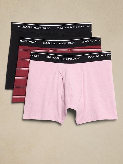 Organic Cotton-Blend Boxer Briefs (3 Pack) Product Image