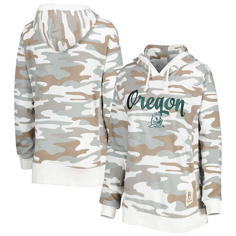 Womens Pressbox Camo Oregon Ducks San Pablo Pullover Hoodie Product Image