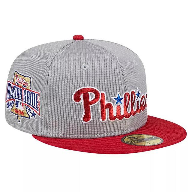 Mens New Era Gray Philadelphia Phillies Pivot Mesh 59FIFTY Fitted Hat Product Image