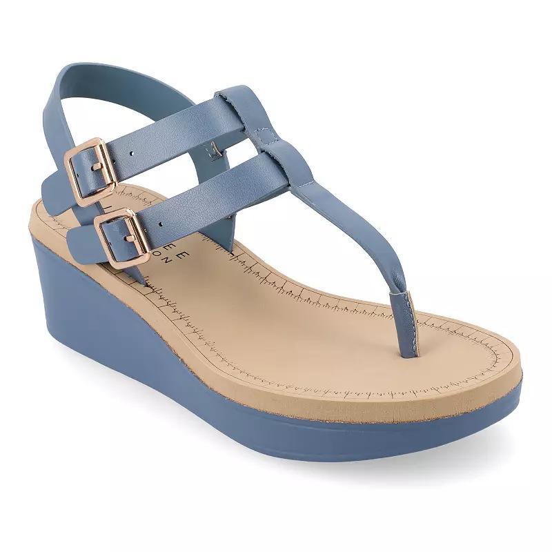 Journee Collection Bianca Womens Wedge Sandals Product Image