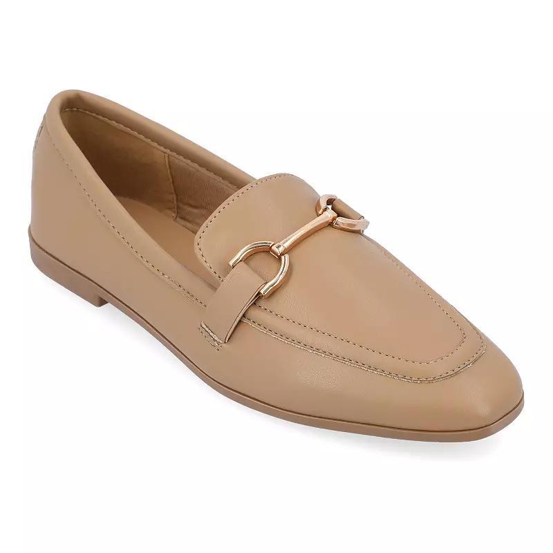 Journee Collection Womens Mizza Tru Comfort Foam Loafer Slip On Square Toe Flats Product Image