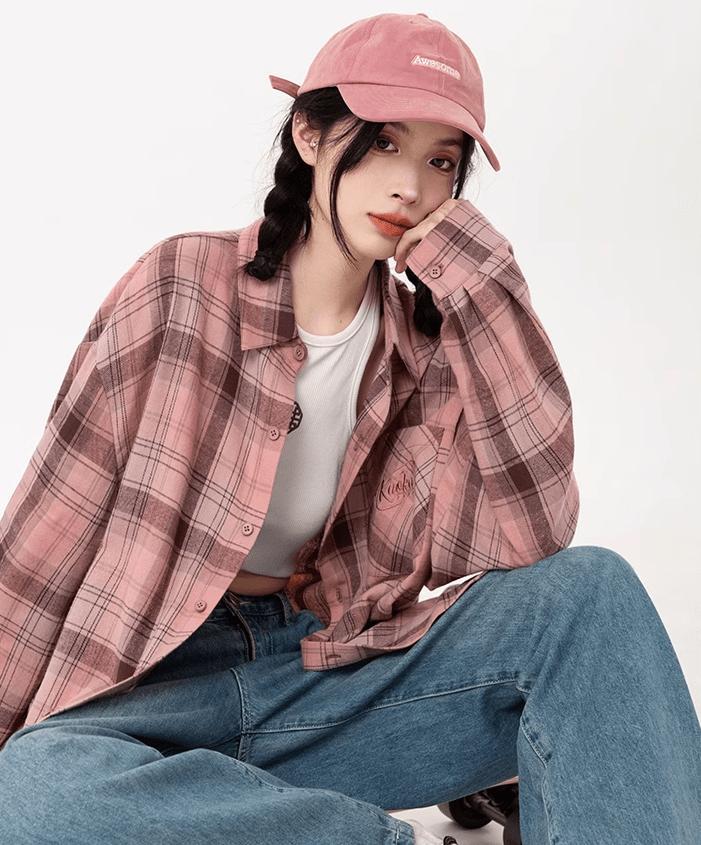 RTK (W) No. 3246 PINK PLAID SHIRT Product Image