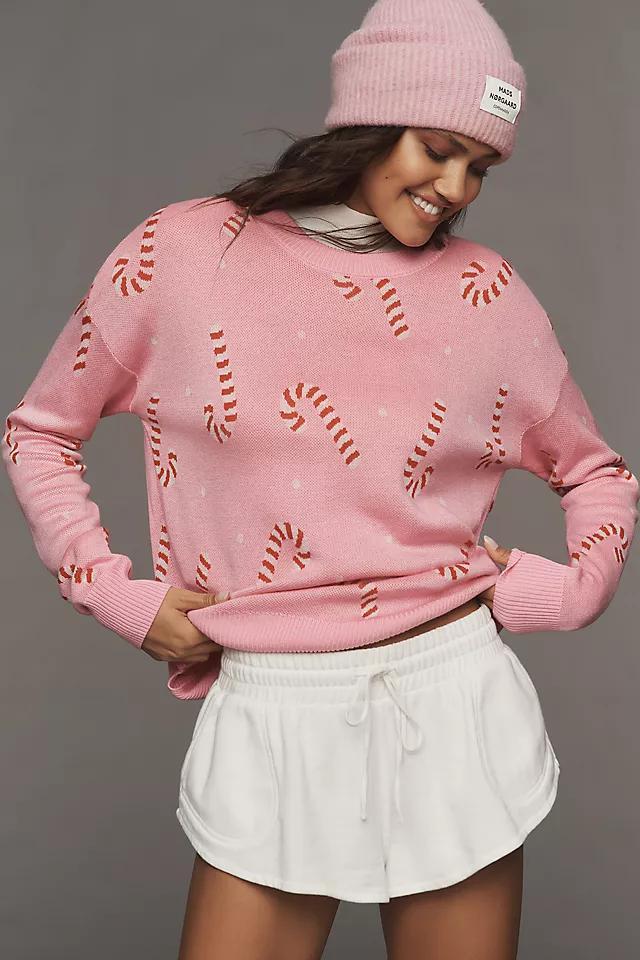 Beach Riot Callie Candy Cane Sweater Product Image