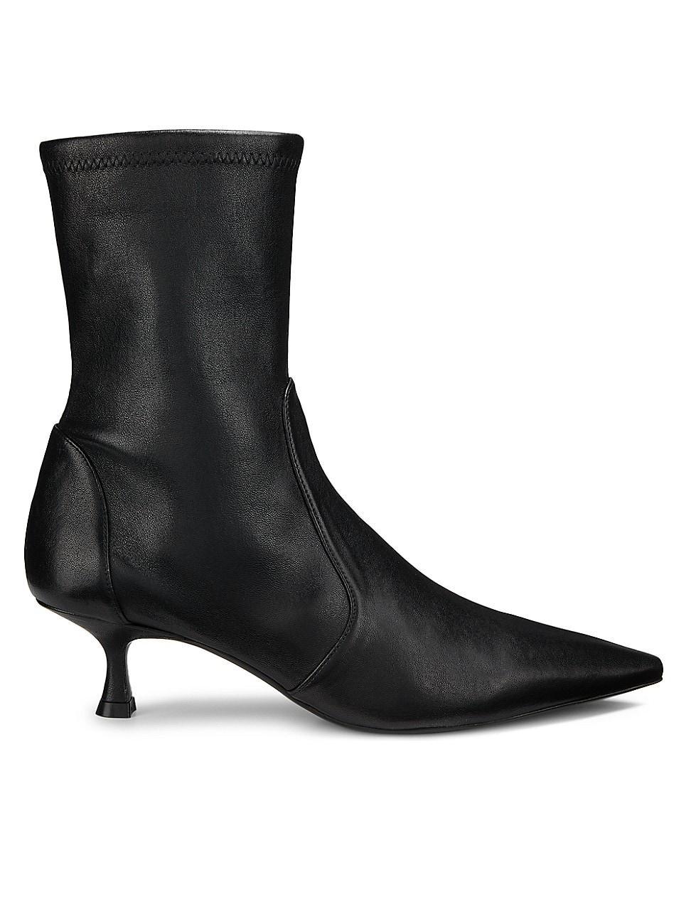 Womens Naomi 50MM Leather Booties Product Image