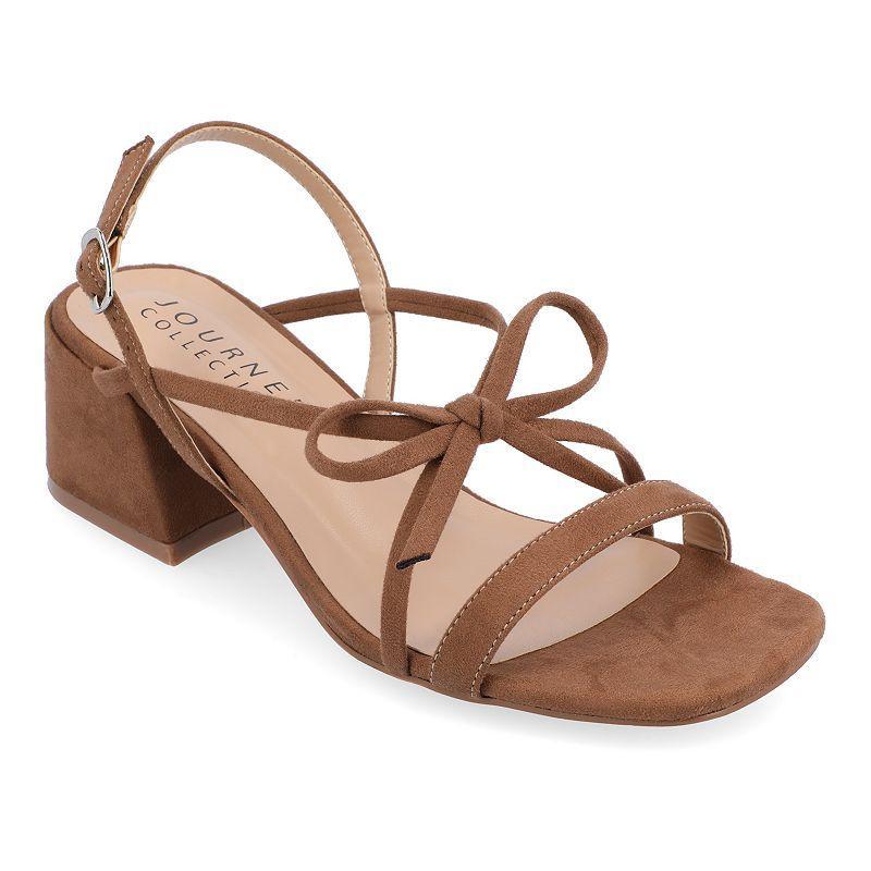 Journee Collection Amity Sandal | Womens | | | Heels | Sandals | Block | Kitten | Slingback Product Image