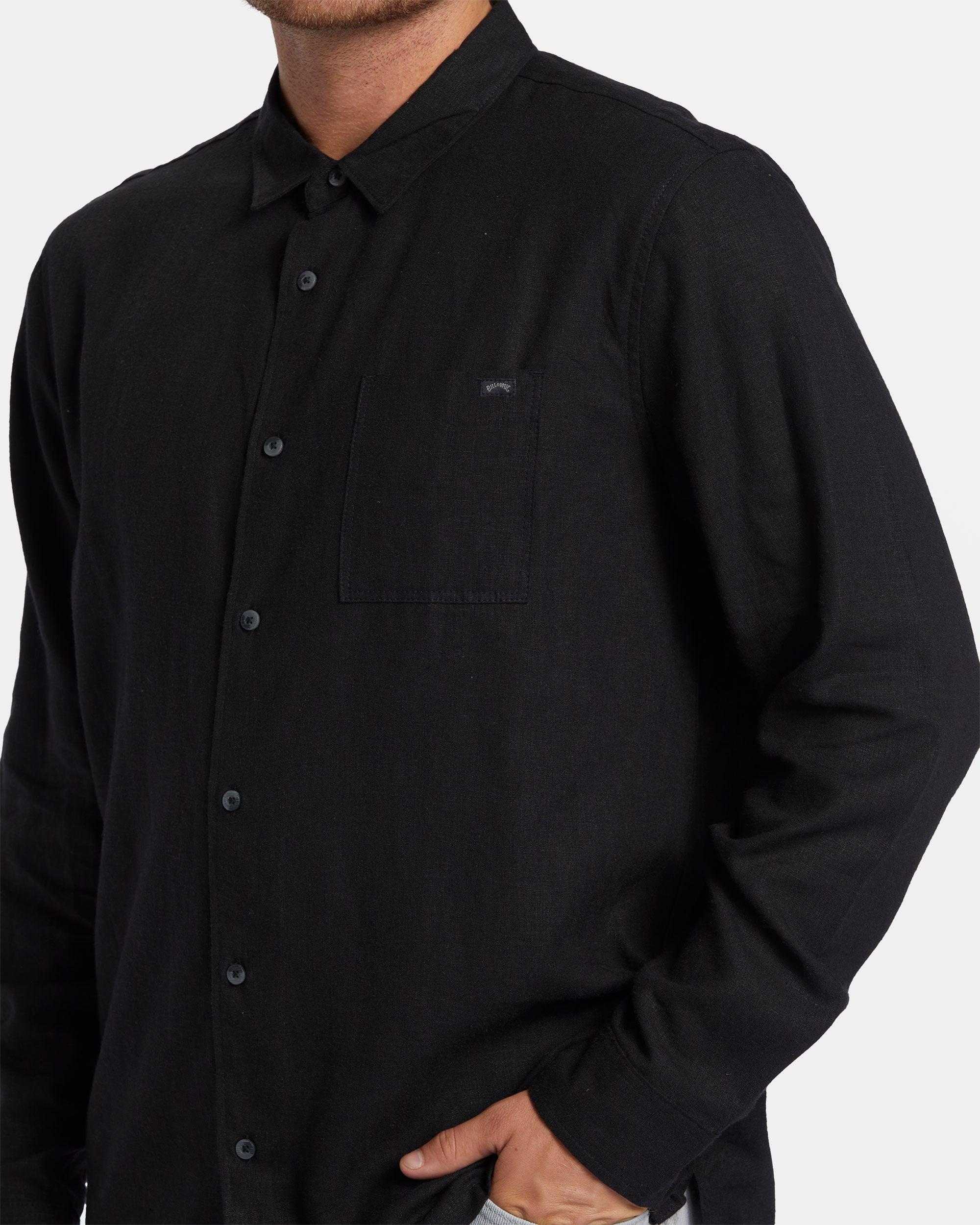 Ricardo Long Sleeve Shirt - Black Male Product Image