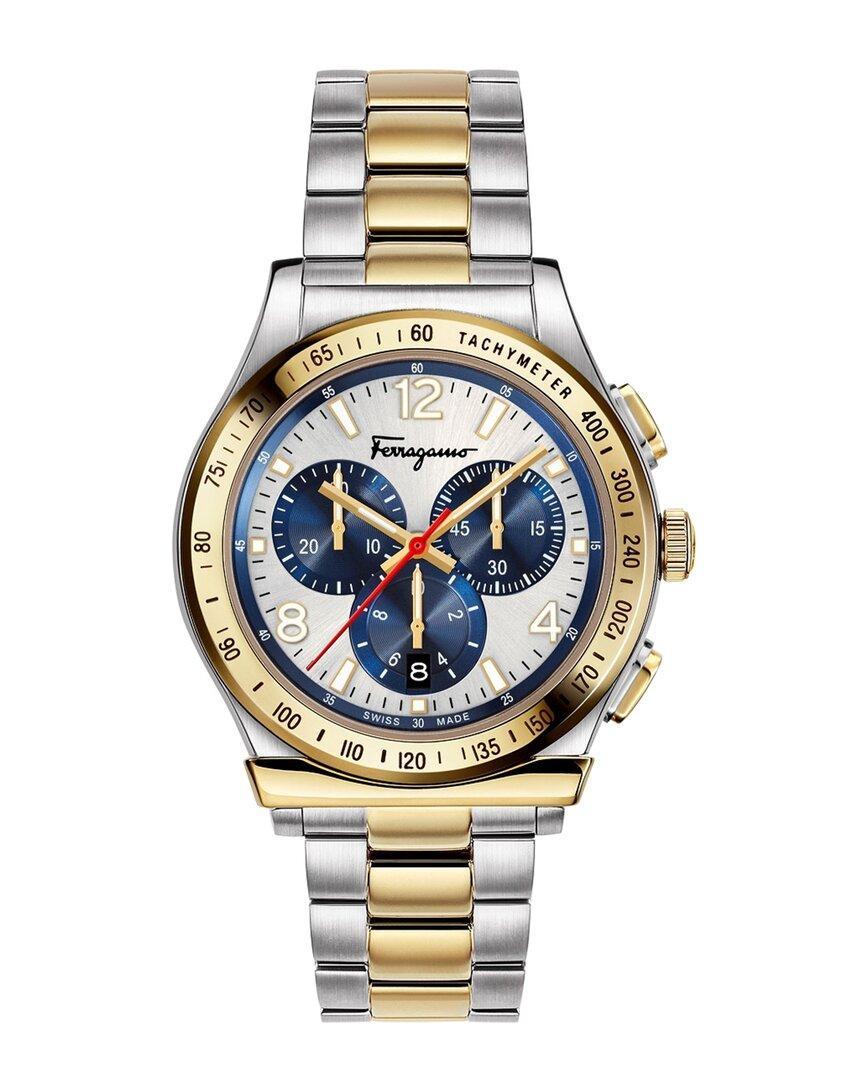 FERRAGAMO 1898 Chrono Bracelet Watch In Gold Product Image