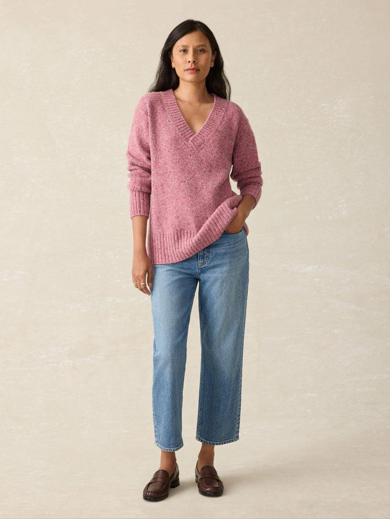 Driftwood Donegal Sweater - Berry Shake Product Image