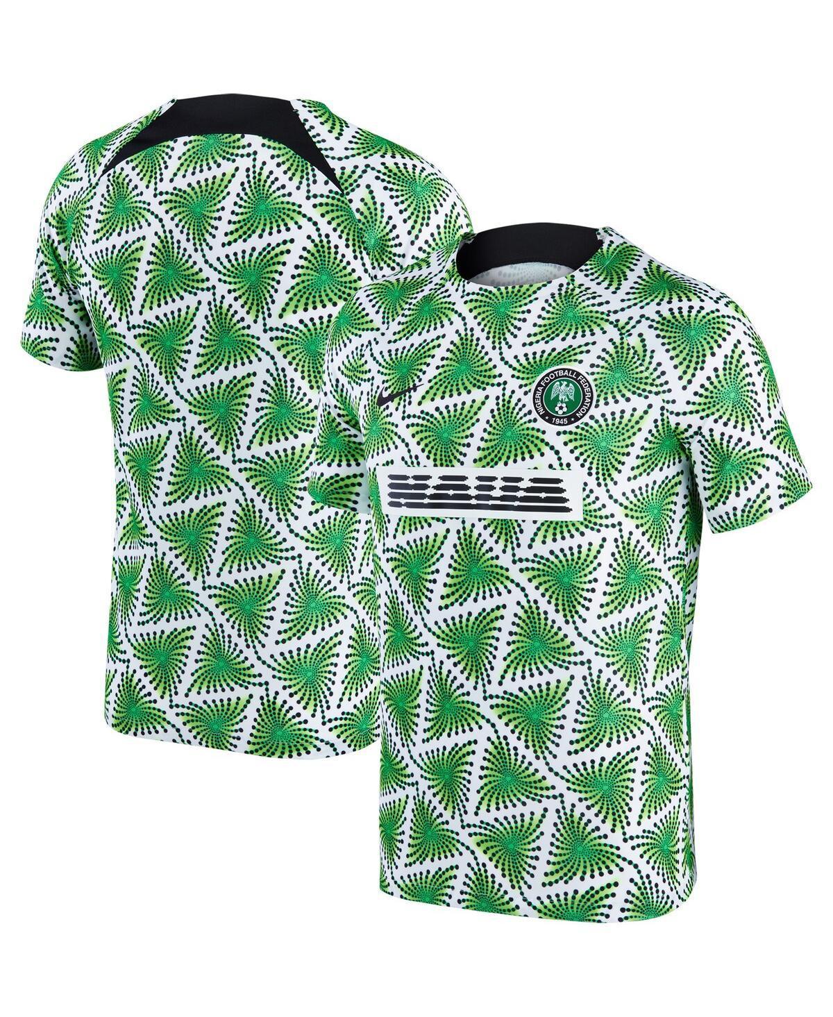 Mens Nike White Nigeria National Team 2022/23 Pre-Match Top - White Product Image