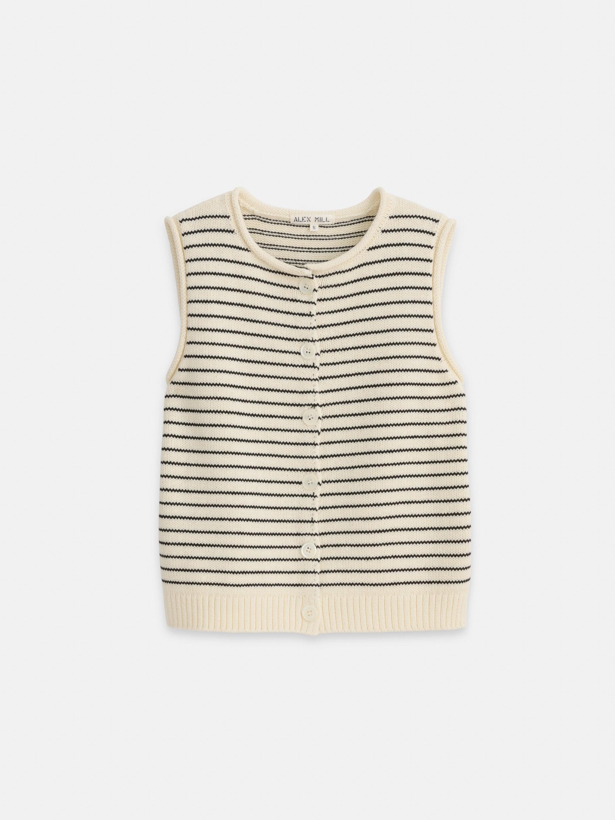 Bridget Striped Vest In Cotton Female Product Image