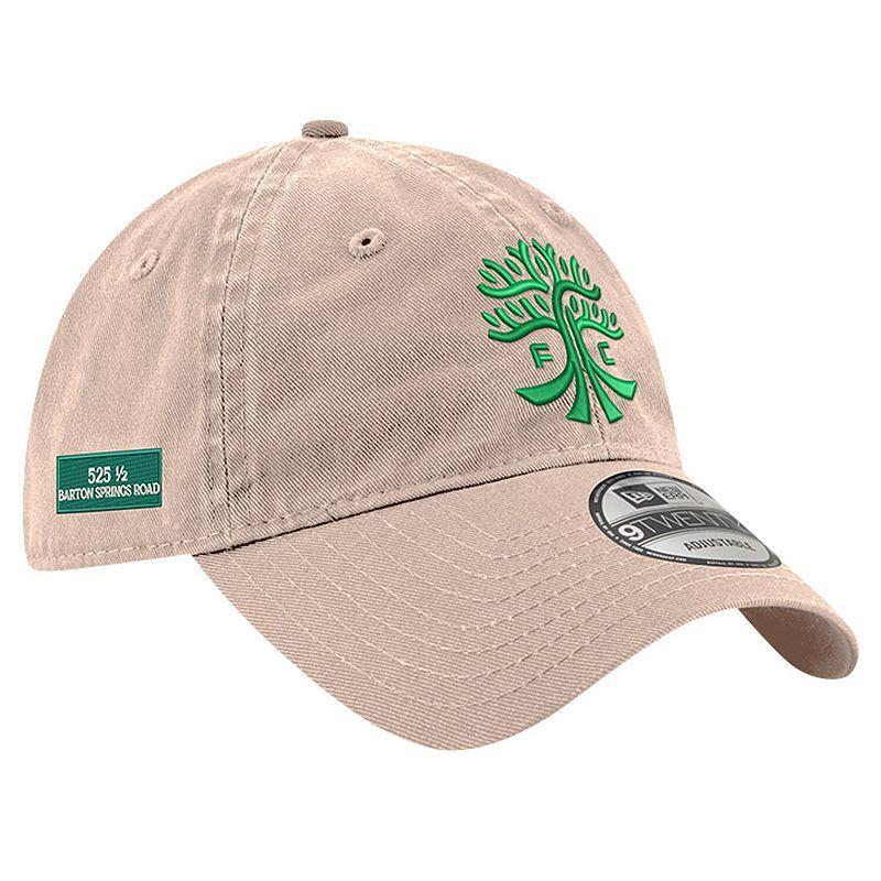 Mens New Era Khaki Austin FC 2024 Jersey Hook 9TWENTY Adjustable Hat Product Image