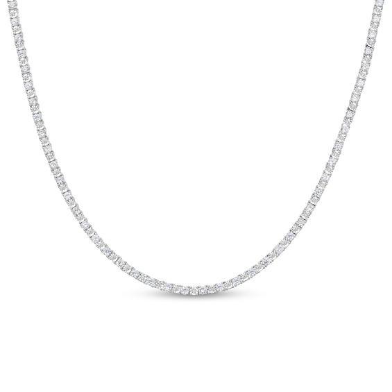 Men's 3 CT. T.w. Diamond Tennis Necklace in 10K White Gold â 22" Product Image