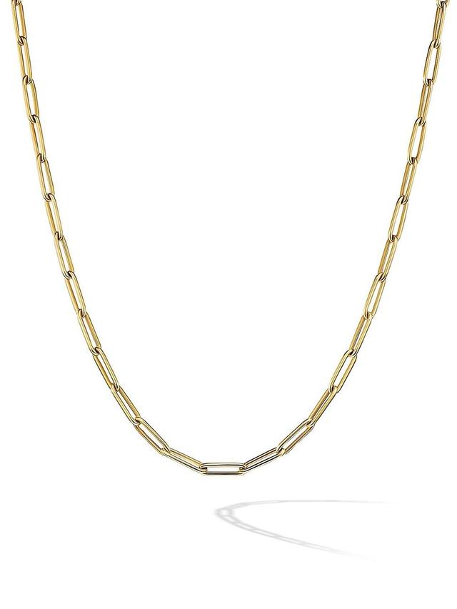 Mens Chain Link Necklace in 18K Yellow Gold Product Image