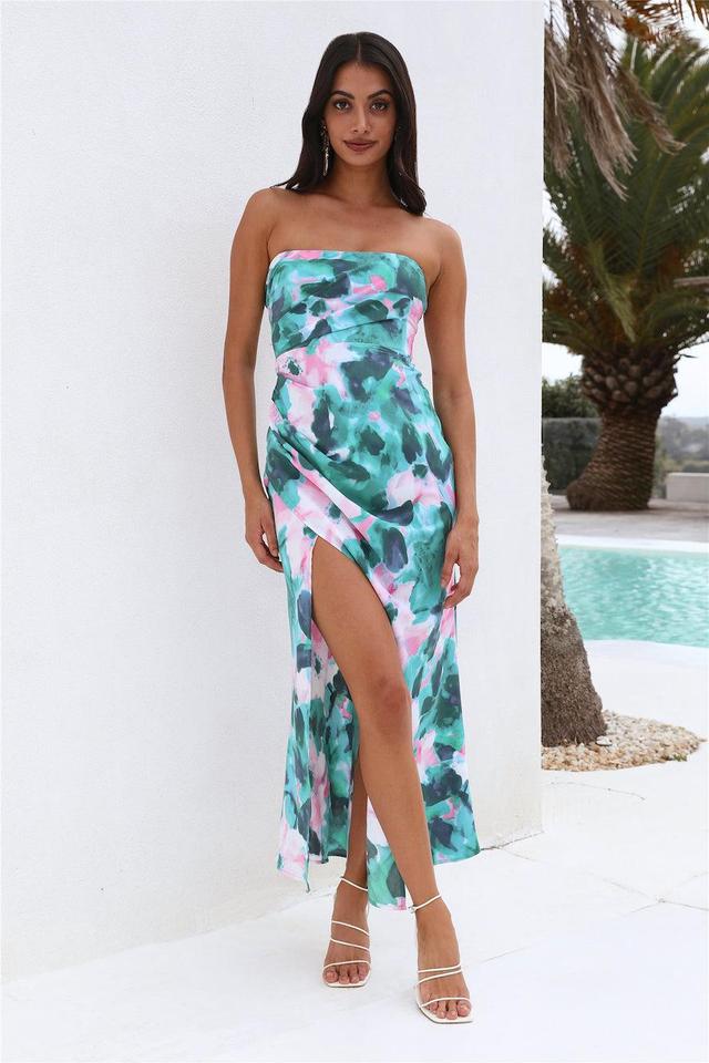 Tropical Day Maxi Dress Green Product Image