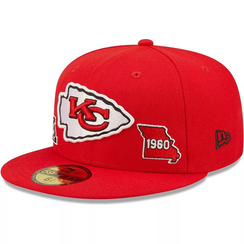 Mens New Era Kansas City Chiefs Identity 59FIFTY Fitted Hat Product Image