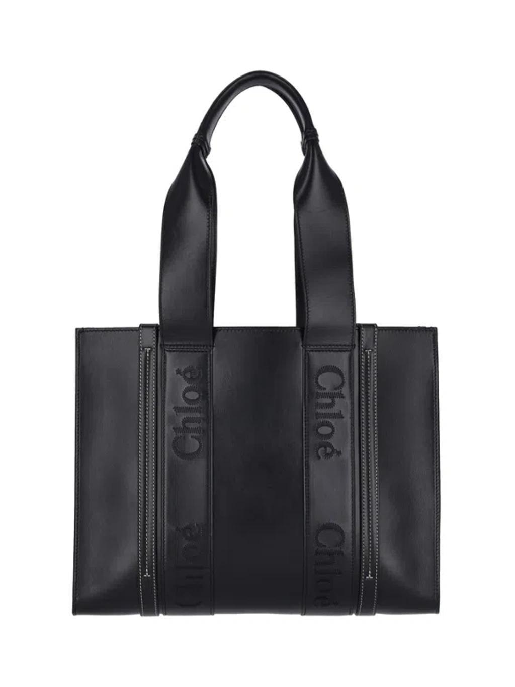 Black Medium Woody Tote Bag Product Image