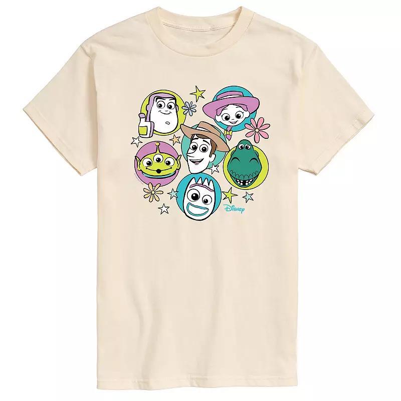 Disney / Pixars Toy Story 4 Mens Group Grid Graphic Tee Ivory Product Image