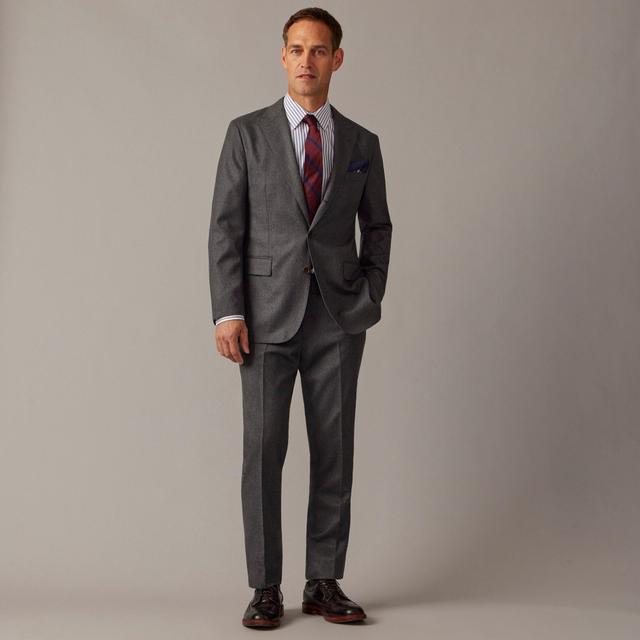 Ludlow Slim-fit suit jacket in Italian wool flannel Product Image