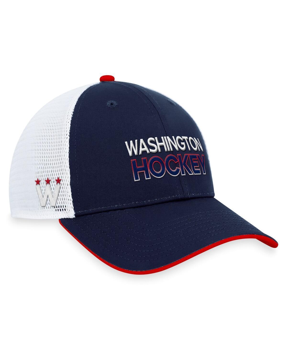 Mens Fanatics Branded Washington Capitals Authentic Pro Alternate Jersey Trucker Adjustable Hat, Blue Product Image