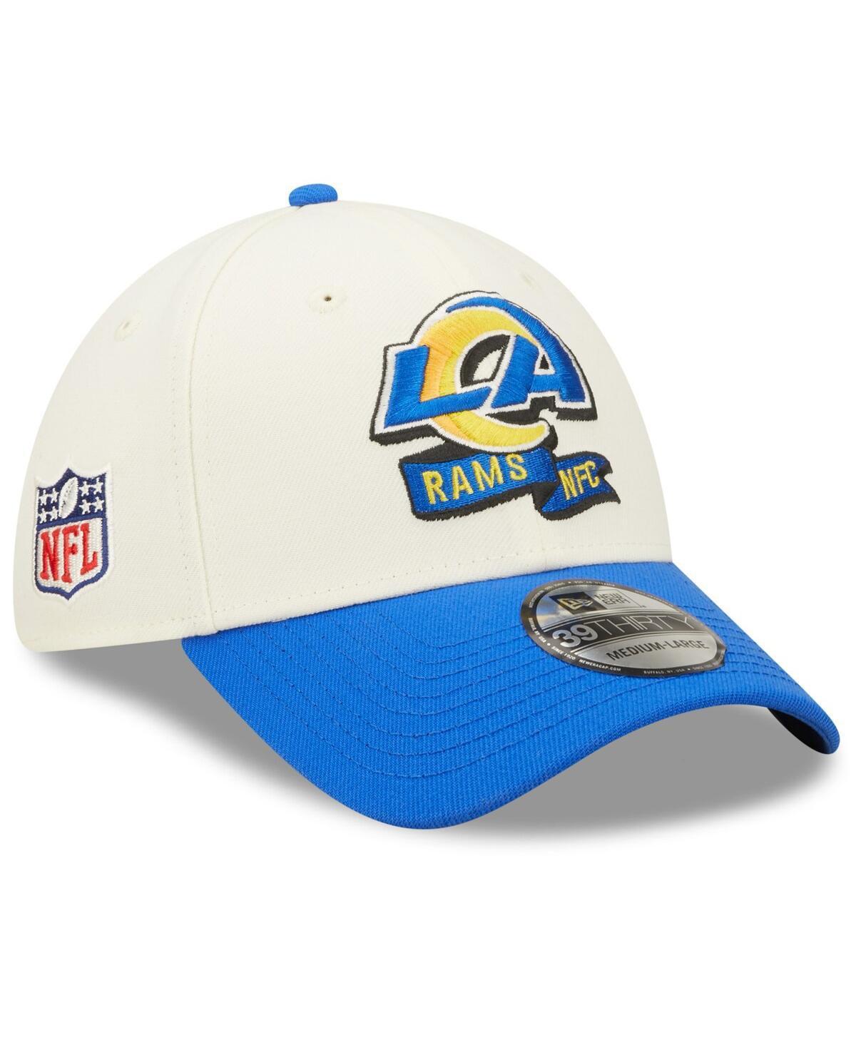 Mens New Era Cream Los Angeles Rams 2022 Sideline 39THIRTY 2-Tone Flex Hat - Cream Product Image