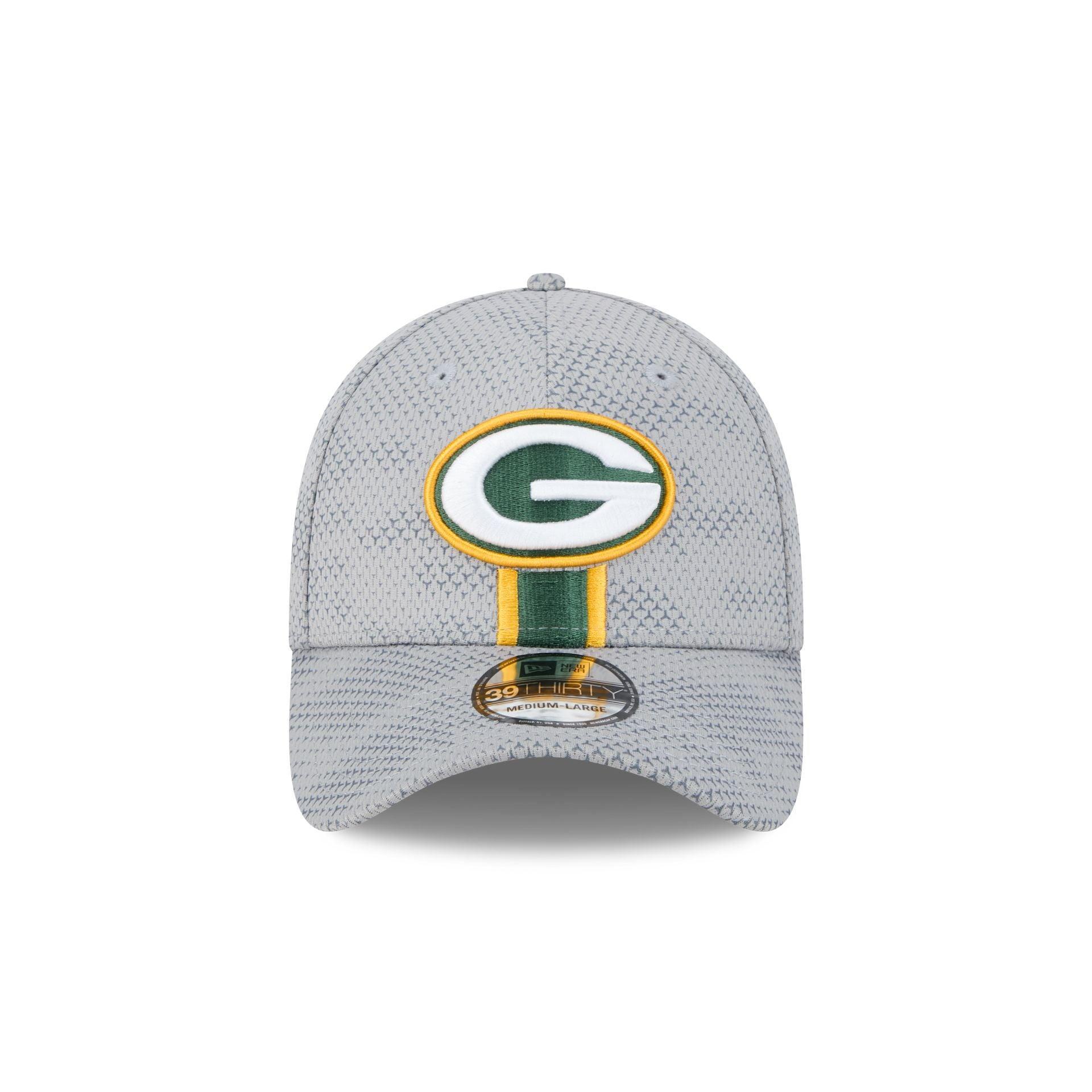 Green Bay Packers 2024 Sideline Gray 39THIRTY Stretch Fit Hat Male Product Image