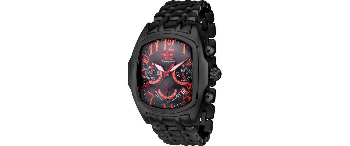 Invicta Mens 43157 Lupah Quartz Multifunction Black Dial Watch - Black Product Image