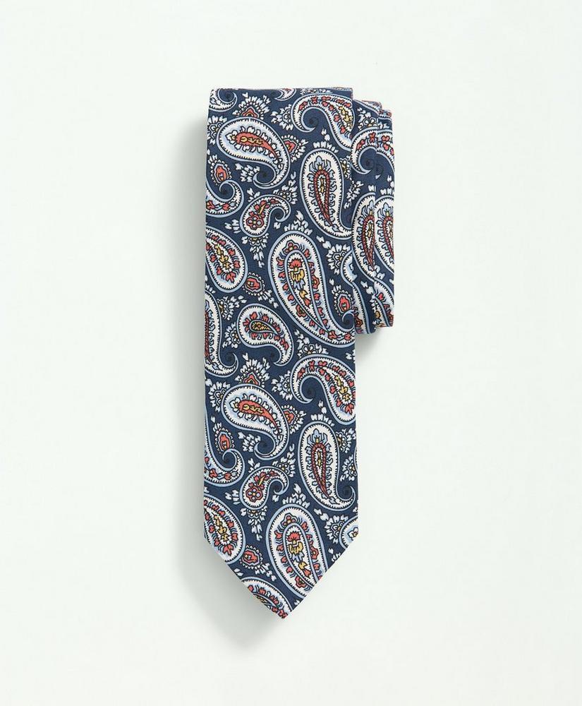 Silk Paisley Print Pattern Tie Product Image