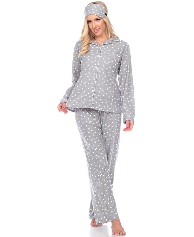 White Mark 3-Piece Cozy Pajama Set Product Image