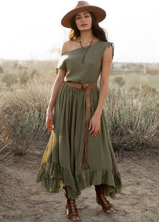 Gia Dress in Olive Product Image