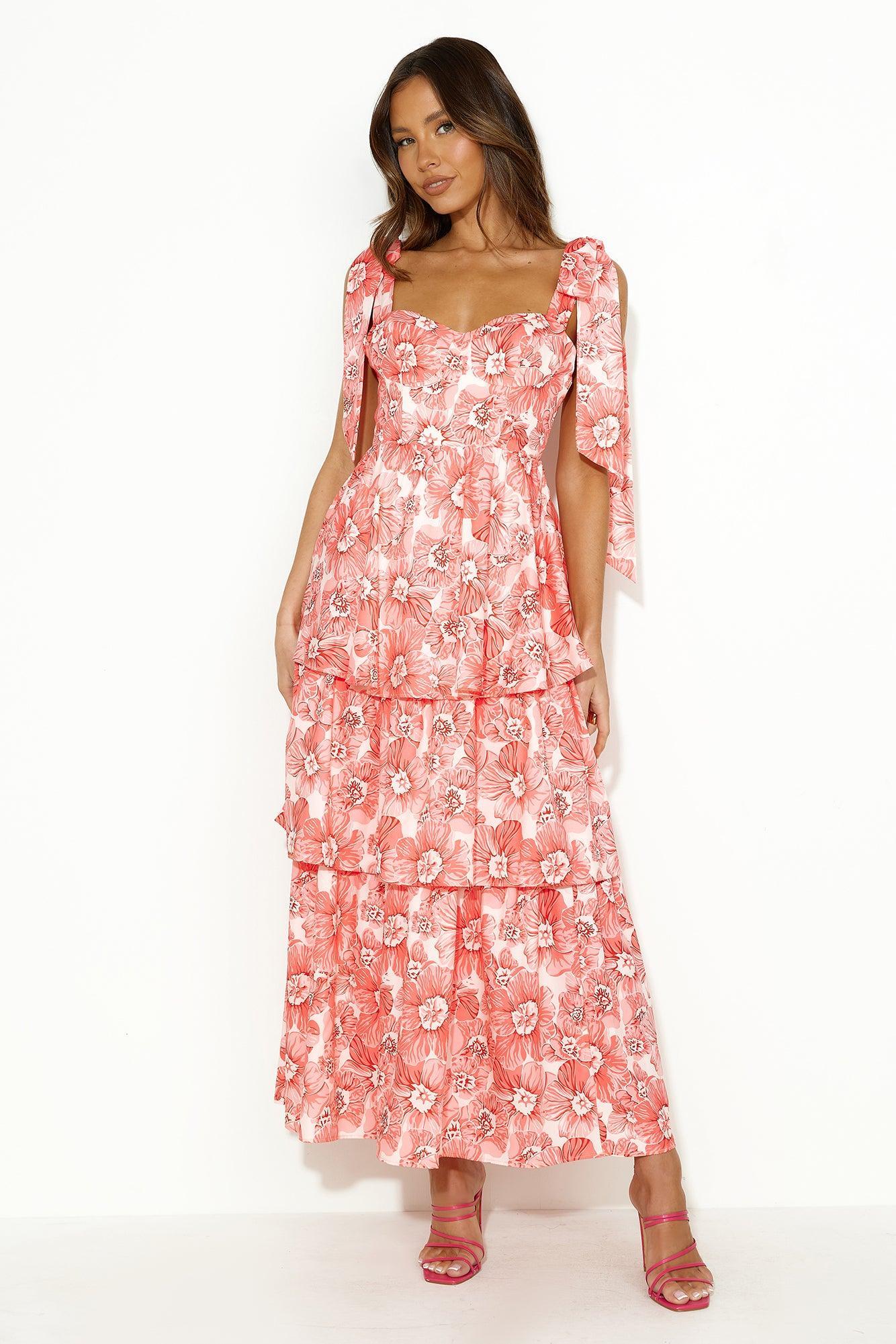 You're Mine Maxi Dress Pink Product Image