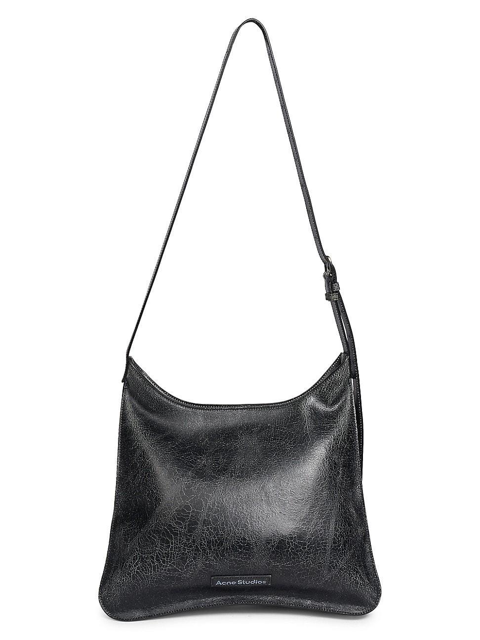 Womens Platt Crackled Leather Tote Bag Product Image