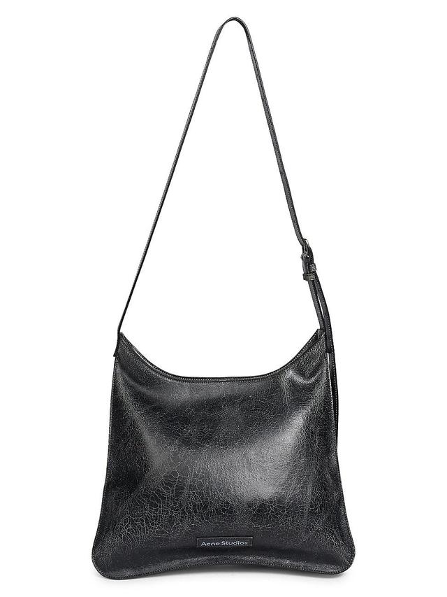 Womens Platt Crackled Leather Tote Bag Product Image