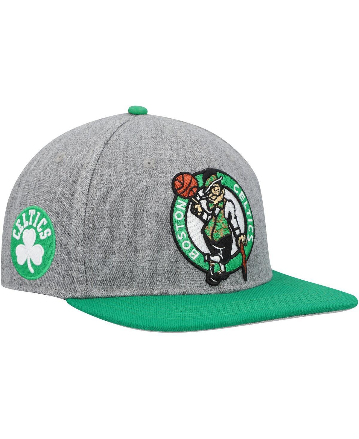 Mens Pro Standard Gray Boston Celtics Classic Logo Two-Tone Snapback Hat - Gray Product Image