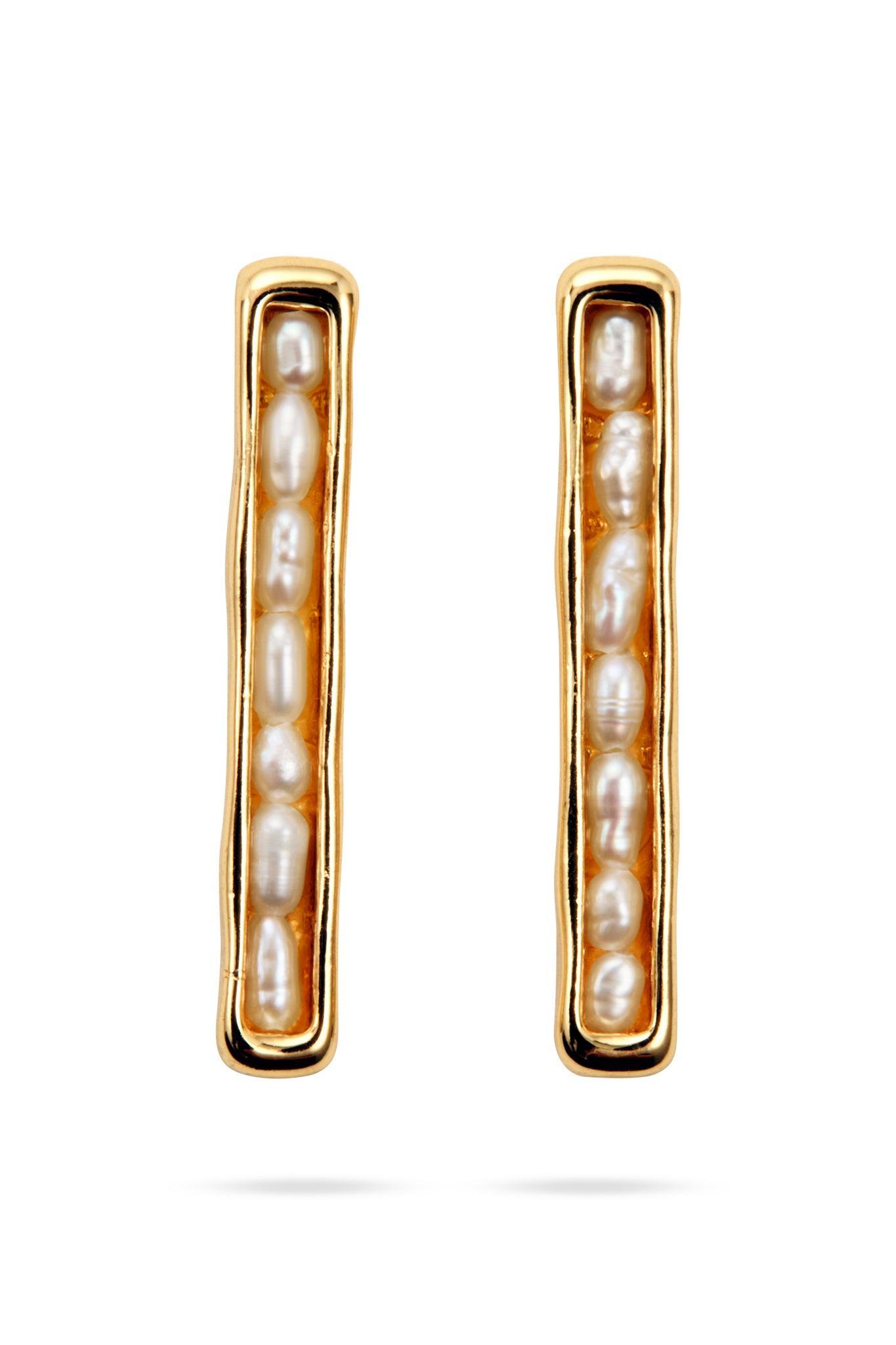 Iria Pearl Bar Stud Product Image