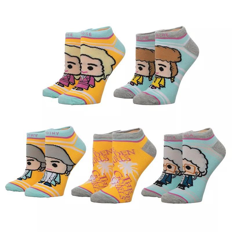 Womens Golden Girls Chibi Ankle Socks 5-Pack Product Image