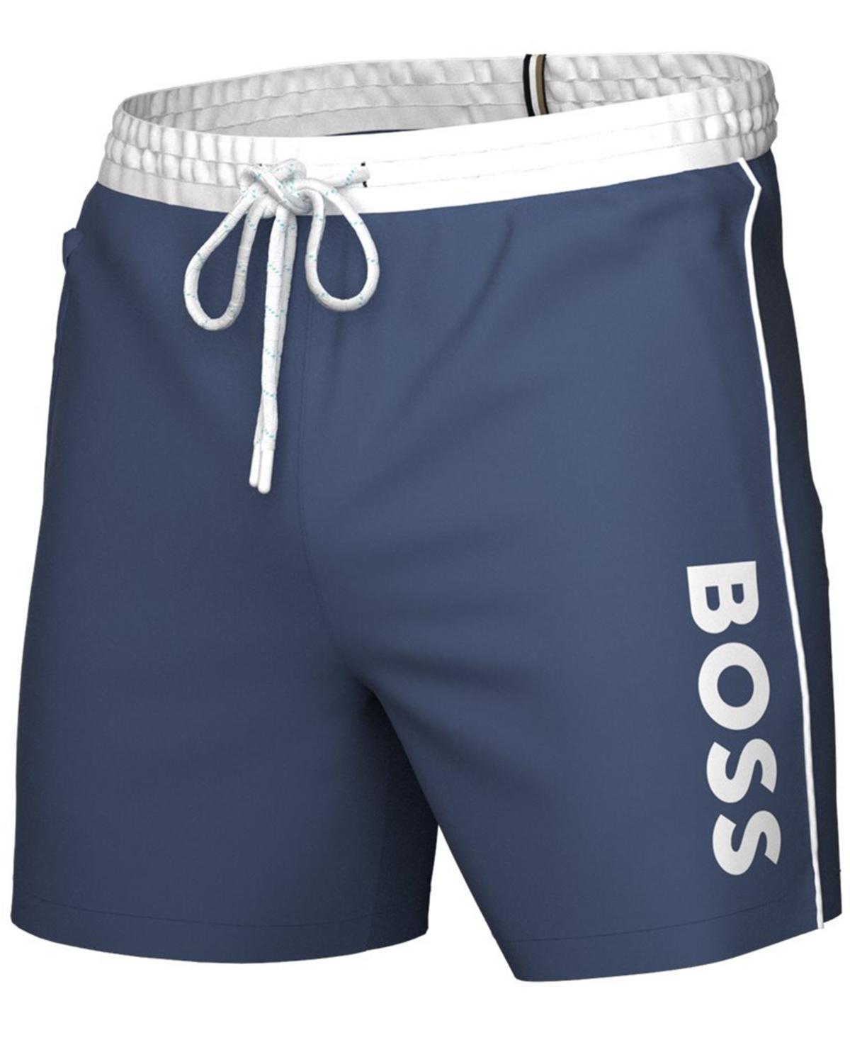 Boss by Hugo Boss Mens Logo 6 Swim Trunks, Created for Macys Product Image