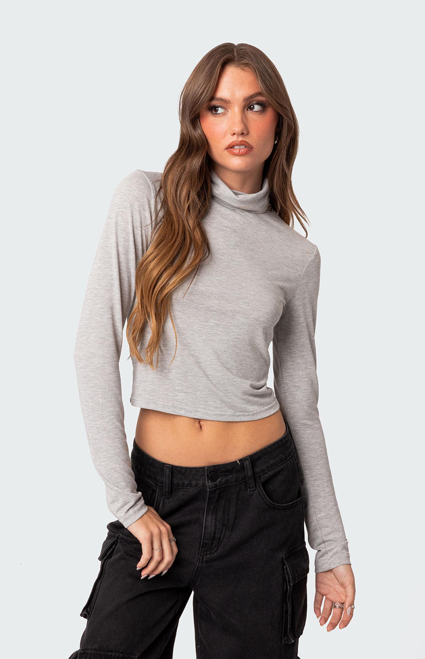 Edikted Womens Honor Turtle Neck Top Product Image