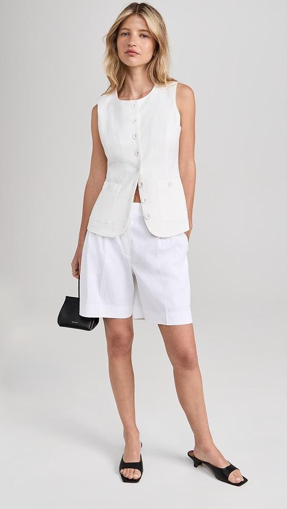 Theory Double Pleated Shorts | Shopbop Product Image