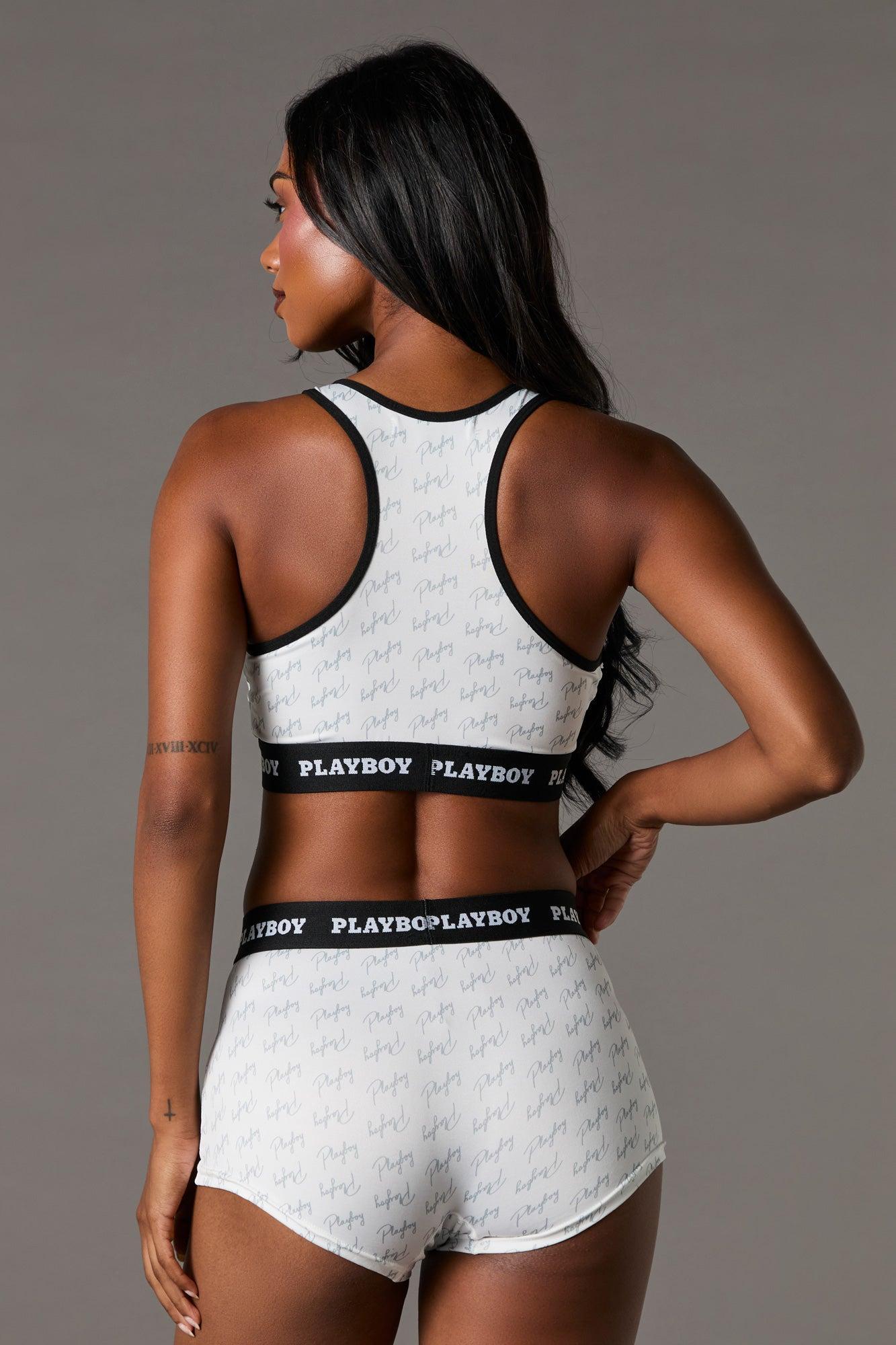 Playboy Sport Bra & Short 2 Piece Set Female Product Image