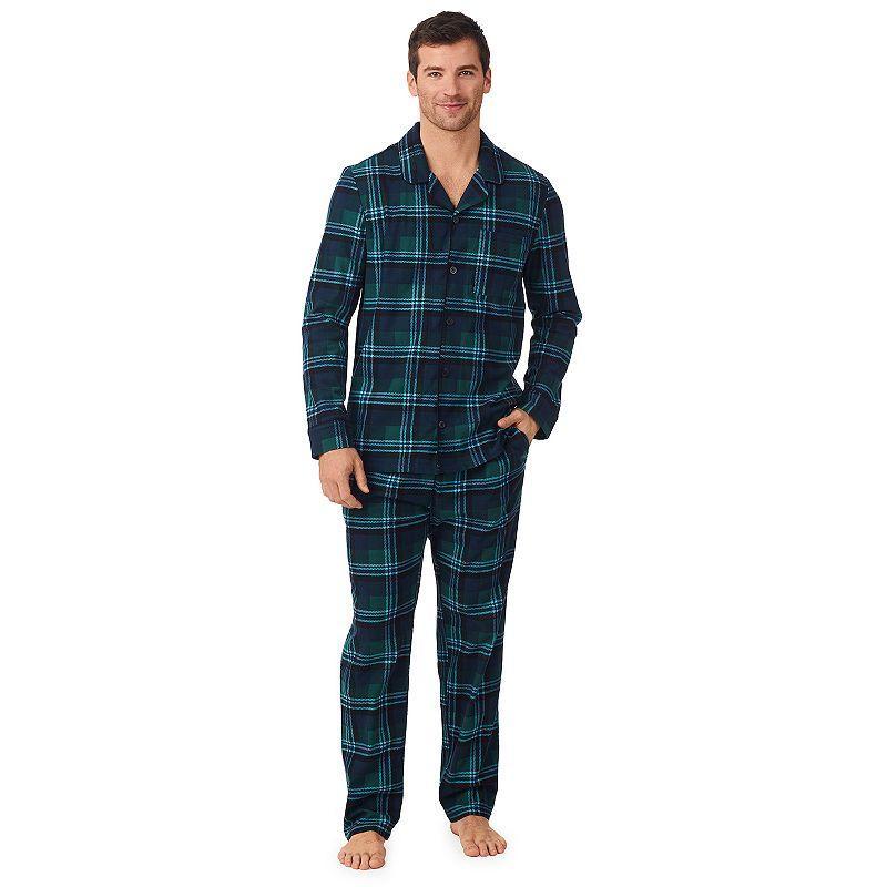 Big & Tall Cuddl Duds Cozy Lodge Notch Collar 2-Piece Pajama Set, Mens Product Image