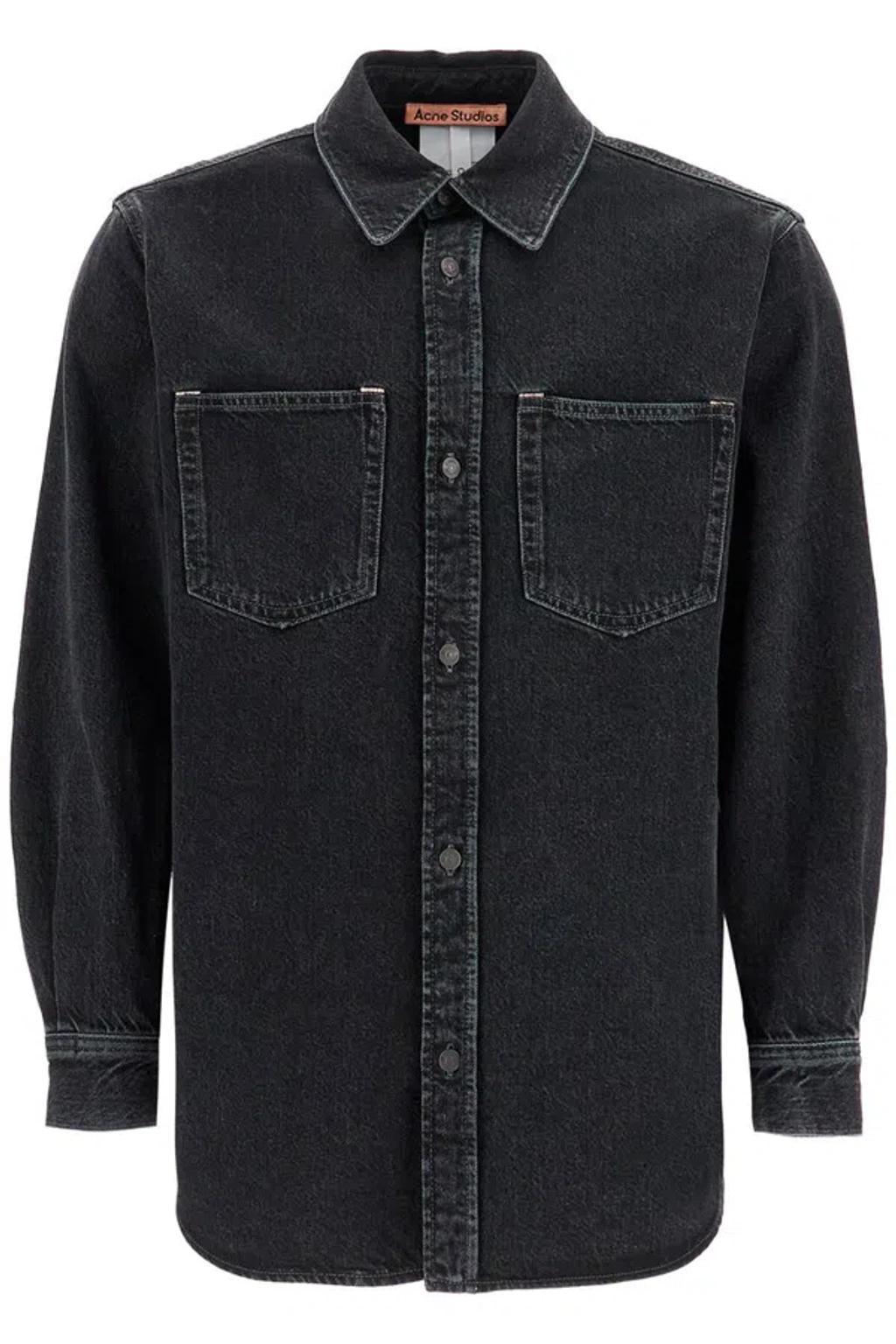 ACNE STUDIOS Cotton Shirt In Black product image