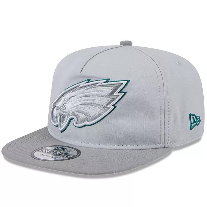 Mens New Era Gray Philadelphia Eagles 2024 NFL Training Camp Golfer Snapback Hat Product Image