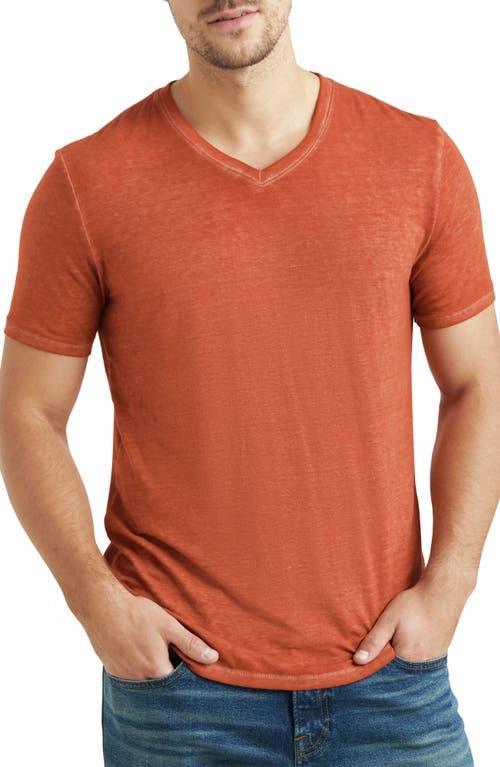 Lucky Brand Short Sleeve Burnout V-Neck T Product Image