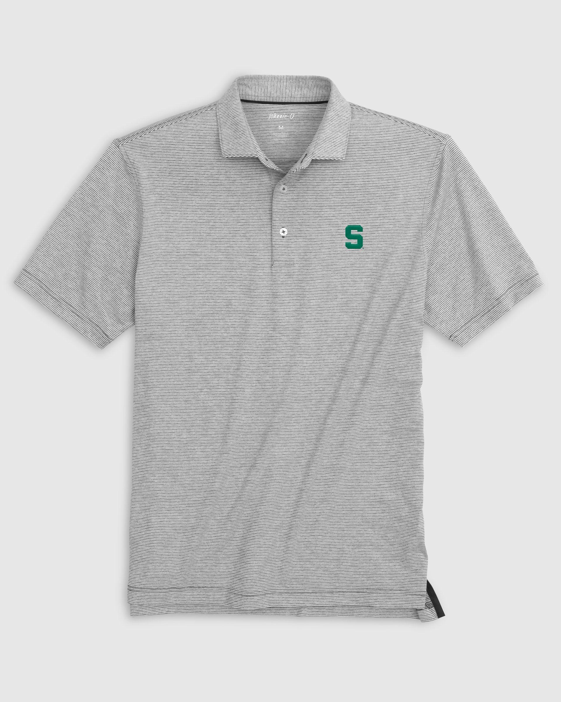 Samford Lyndon Striped Jersey Performance Polo Product Image