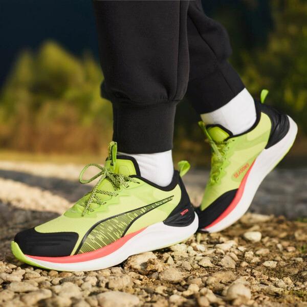 PUMA Electrify NITROâ¢ Men's Trail Running Shoes in Lime Pow/Black/Active Red Product Image