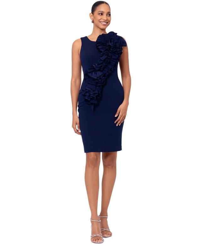 Women's Ruffled Sheath Dress Product Image